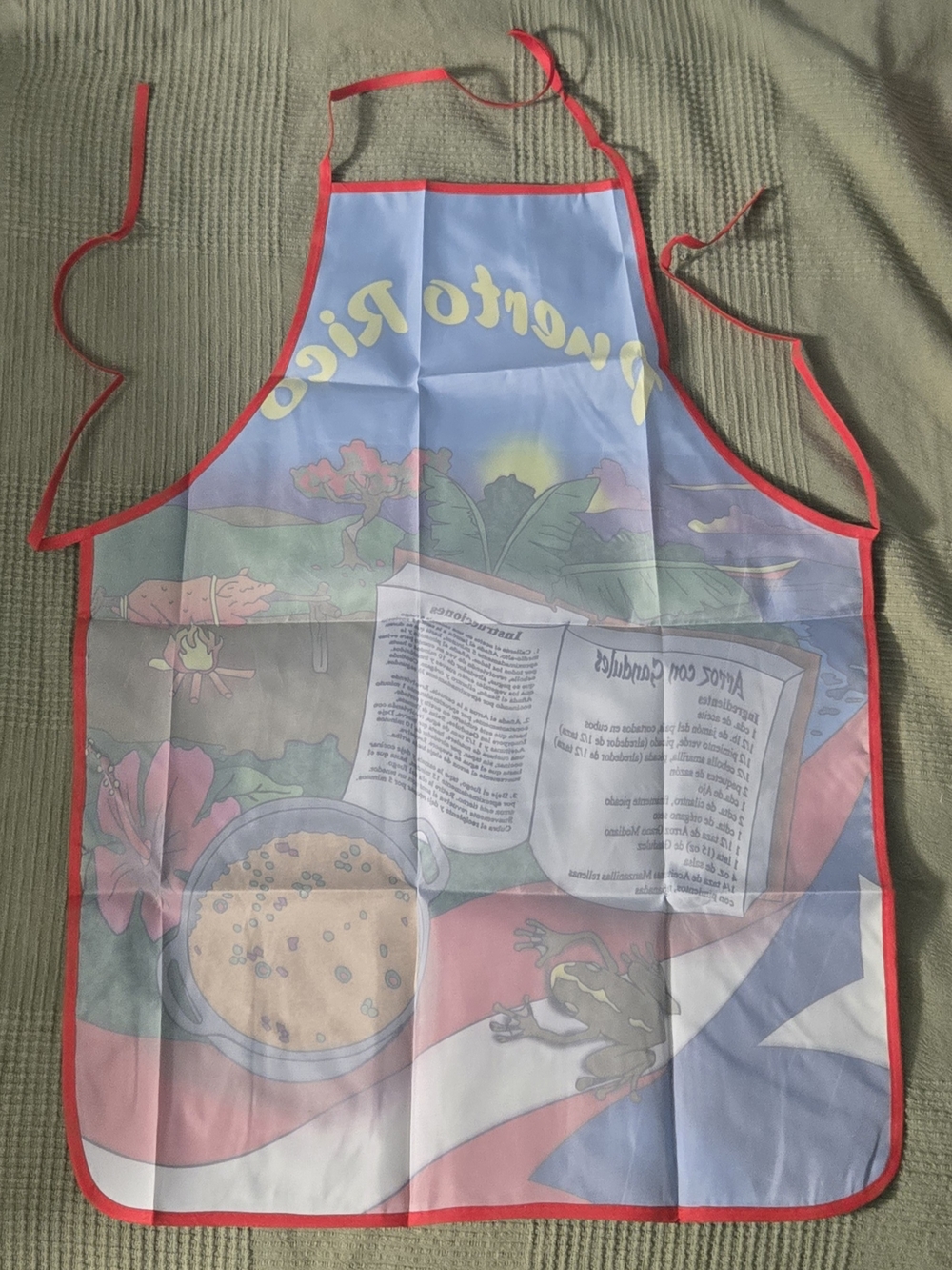 Puerto Rico Souvenir Colorful Kitchen Apron - Picture 2 of 10